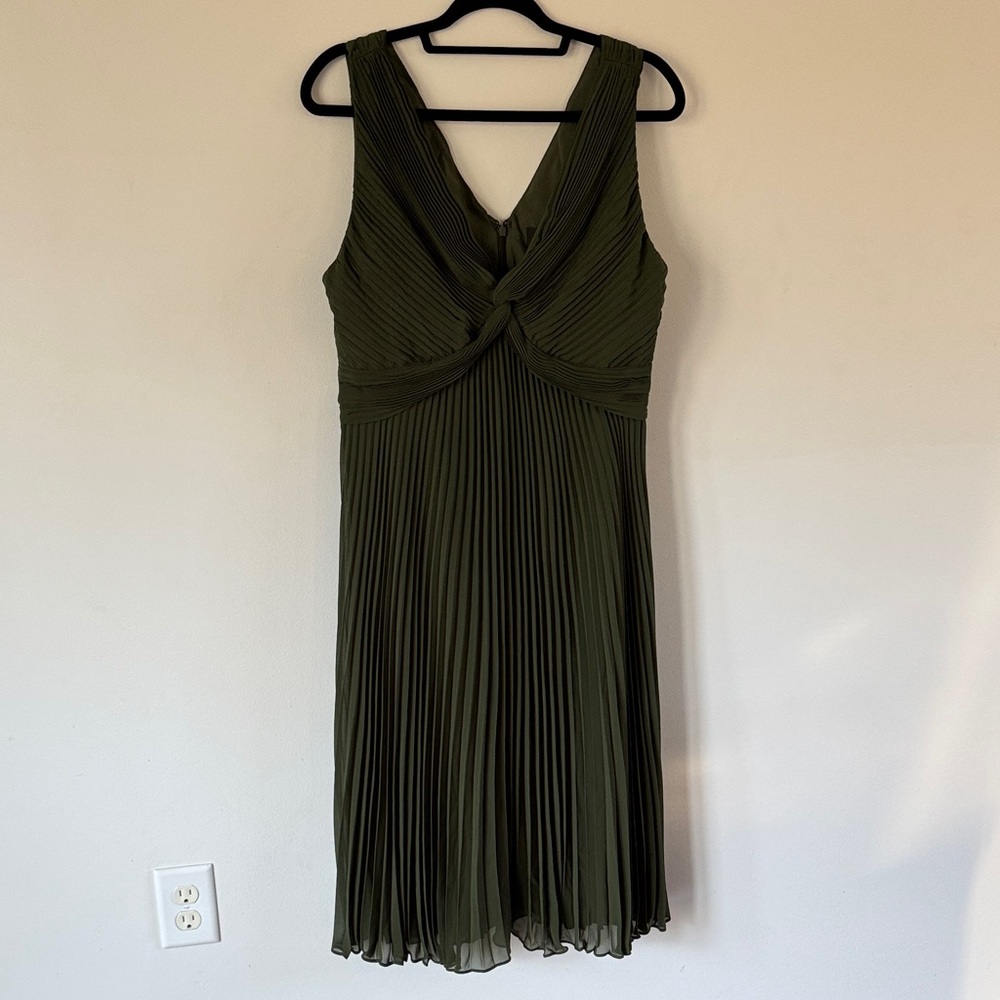 Banana Republic Olive Green Midi Dress
